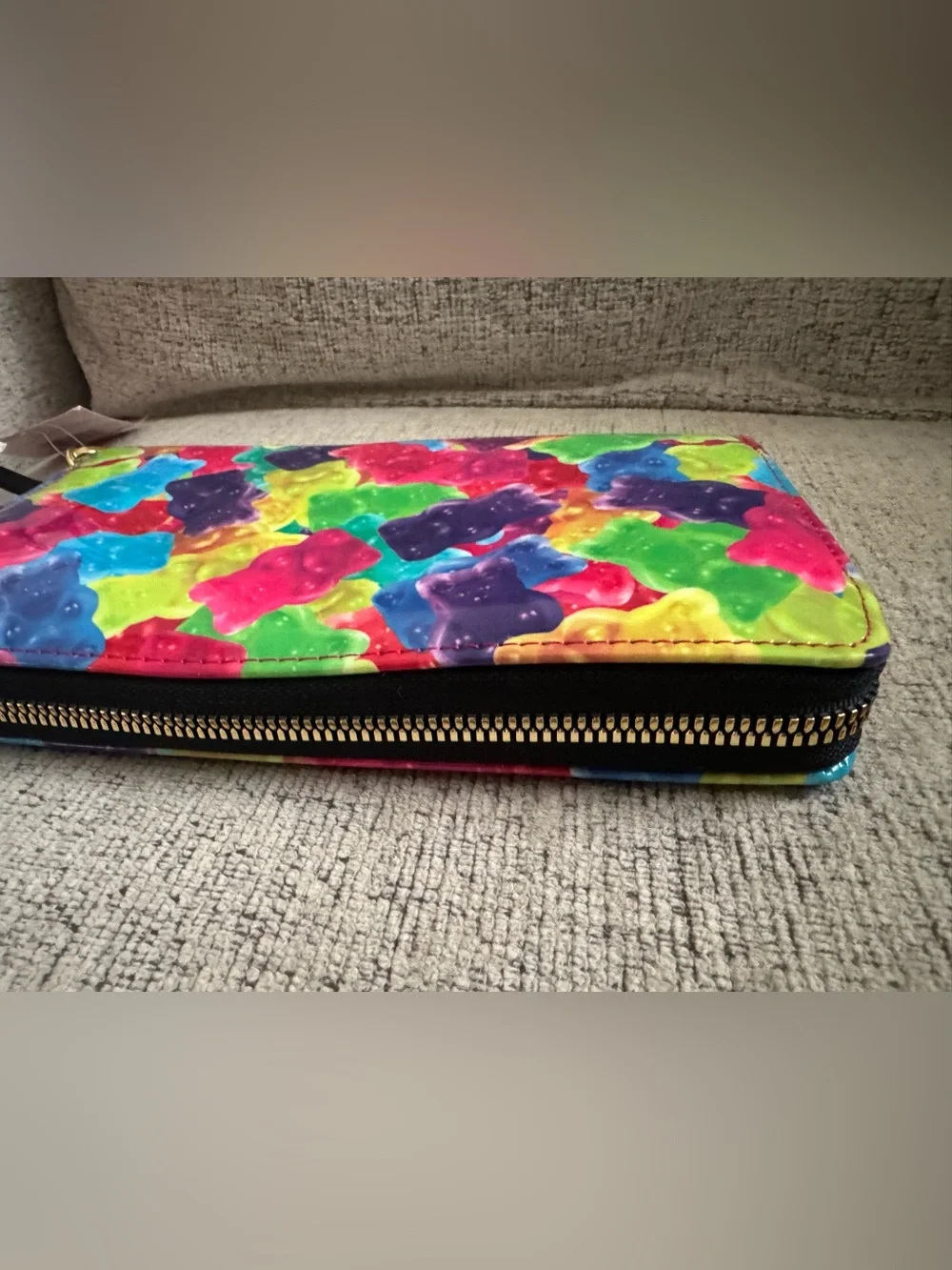 Betsey Johnson Rainbow Gummy Bear Print  Wallet